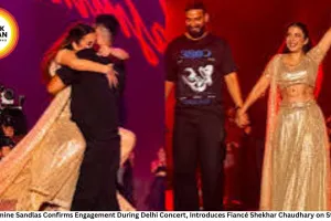 Jasmine Sandlas Confirms Engagement During Delhi Concert, Introduces Fiancé Shekhar Chaudhary on Stage