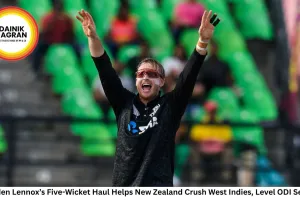 Jayden Lennox’s Five-Wicket Haul Helps New Zealand Crush West Indies, Level ODI Series