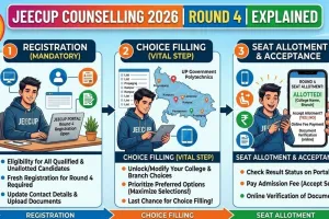 JEECUP Counselling 2026 Round 4: Registration, Choice Filling and Seat Allotment Explained