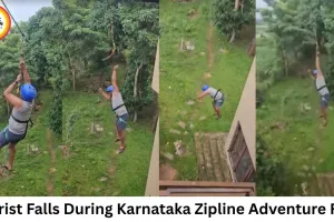 Tourist Injured After Zipline Safety Lock Fails at Karnataka Adventure Resort