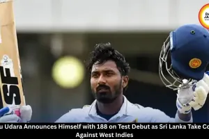 Lahiru Udara Scores 188 on Test Debut as Sri Lanka Reach 338/5 Against West Indies