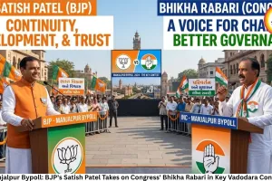 Manjalpur Bypoll: BJP's Satish Patel Takes on Congress' Bhikha Rabari in Key Vadodara Contest