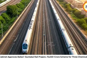 Modi Cabinet Approves Ballari–Guntakal Rail Project, ₹3,030-Crore Scheme for Three Chemical Parks
