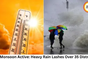 MP Monsoon Active: Heavy Rain Lashes Over 35 Districts, Narmadapuram Records 4.2 Inches; IMD Issues Heavy Rain Alert