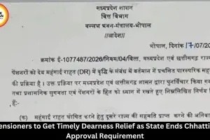 MP Pensioners to Get Timely Dearness Relief as Chhattisgarh Approval Requirement Ends