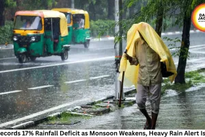 MP Records 17% Rainfall Deficit as Monsoon Weakens, Heavy Rain Alert Issued
