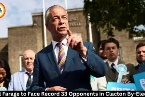 Nigel Farage to Face Record 33 Rivals in Clacton By-Election