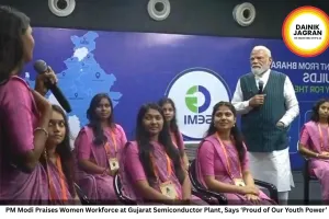 PM Modi Praises Women Workforce at Gujarat Semiconductor Plant, Says ‘Proud of Our Youth Power’