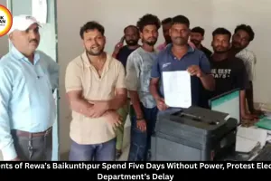 Rewa Residents Protest After Five-Day Power Outage in Baikunthpur Ward