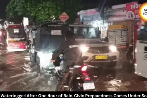 Rewa Waterlogging: One Hour of Rain Floods Roads, Civic Preparedness Questioned
