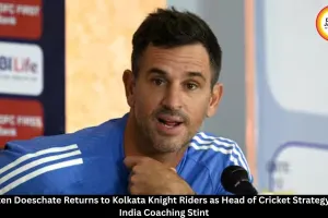 Ryan ten Doeschate Joins Kolkata Knight Riders as Head of Cricket Strategy