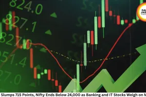 Sensex Slumps 715 Points, Nifty Ends Below 24,000 as Banking and IT Stocks Weigh on Markets
