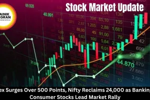 Sensex Jumps 500 Points, Nifty Crosses 24,000 as Banking Stocks Lead Market Recovery