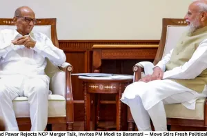 Sharad Pawar Rejects NCP Merger Talk, Invites PM Modi to Baramati — Move Stirs Fresh Political Buzz