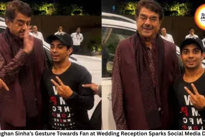 Shatrughan Sinha’s Gesture Towards Fan at Wedding Reception Sparks Social Media Debate