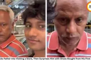Son Tricks Father into Visiting a Store, Then Surprises Him with Shoes Bought from His First Income