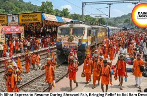 South Bihar Express to Resume During Shravani Fair, Bringing Relief to Bol Bam Devotees