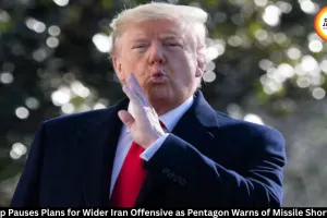 Trump Pauses Wider Iran Attack Plans Amid Pentagon Concerns Over Missile Stockpiles