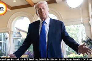 US Congress Introduces Bill Seeking 100% Tariffs on India Over Russian Oil Imports