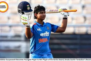 Vaibhav Suryavanshi Becomes Youngest Player to Win Player of the Series Award, Breaks Sachin Tendulkar's Record