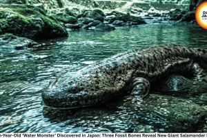 35-Lakh-Year-Old ‘Water Monster’ Discovered in Japan: Three Fossil Bones Reveal New Giant Salamander Species
