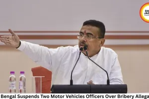 West Bengal Suspends Two Motor Vehicles Officers Over Bribery Allegations