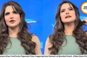Zareen Khan Confronts Paparazzi Over Inappropriate Remark at Mumbai Event, Video Goes Viral