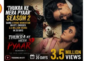 ‘Thukra Ke Mera Pyaar’ Season 2 Gains Strong Momentum on OTT, Crosses 3.5 Million Views in 20 Days