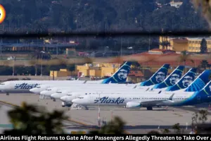 Alaska Airlines Flight Returns to Gate After Passengers Threaten to Take Over Aircraft