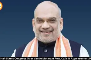 Amit Shah Slams Congress Over Vande Mataram Row, Calls It Appeasement Politics