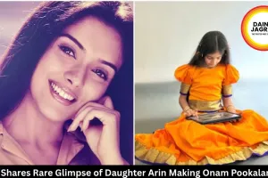 Asin Shares Rare Glimpse of Daughter Arin Making Onam Pookalam