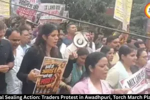 Bhopal Sealing Action: Traders Protest in Awadhpuri, Residents March