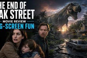 The End of Oak Street Review: Anne Hathaway’s Dinosaur Thriller Is Messy, Familiar—and Great Big-Screen Fun