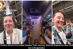 Danish Influencer Shares First Indian Sleeper Train Experience, Calls It Challenging Yet Unforgettable