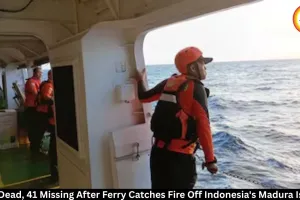 Five Dead, 41 Missing After Ferry Fire Off Indonesia's Madura Island