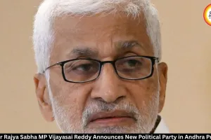 Vijayasai Reddy Announces New Political Party in Andhra Pradesh