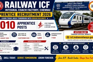 Railway ICF Apprentice Recruitment 2026: 1,010 Posts