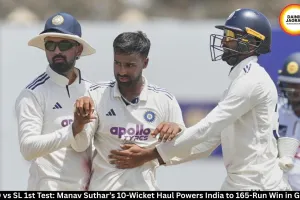 IND vs SL 1st Test: Manav Suthar's 10-Wicket Haul Helps India Win