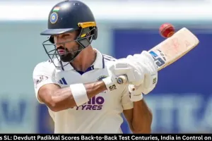 IND vs SL: Devdutt Padikkal Scores Back-to-Back Test Centuries, India in Control on Day 1
