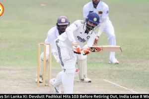 IND vs Sri Lanka XI: Devdutt Padikkal Scores 103, India 256/8