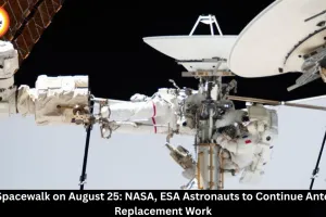 ISS Spacewalk August 25: NASA, ESA Astronauts to Replace Antenna