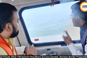 Nepal Floods: Bihar CM Samrat Choudhary Surveys Gandak