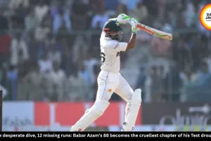 Babar Azam Run Out on 88, Test Century Drought Continues