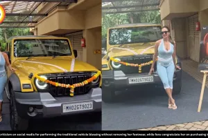 Malaika Arora Trolled for Car Puja in Heels After Buying Thar Roxx