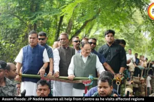 JP Nadda Visits Assam Flood Areas, Assures Centre's Support