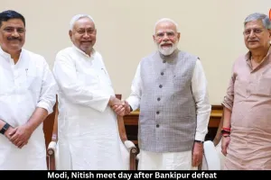 PM Modi Meets Nitish Kumar After Bihar By-Poll Result