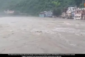 Alaknanda Above Danger Mark After Heavy Rain in Uttarakhand