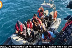 One Dead, 172 Rescued after Ferry from Bali Catches Fire near Lombok