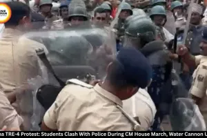 Patna TRE-4 Protest: Students Clash With Police During CM March