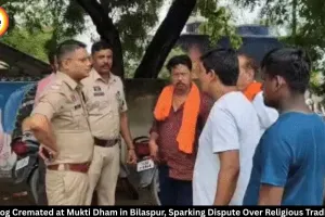 Bilaspur Pet Dog Cremation at Mukti Dham Sparks Dispute Over Religious Traditions